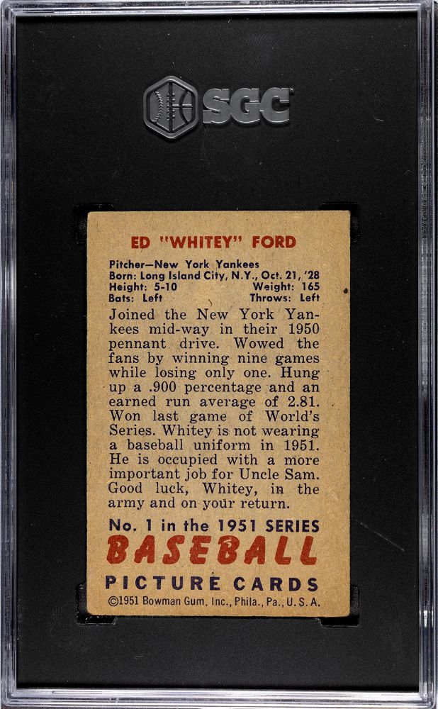 1951 BOWMAN WHITEY FORD #1 SGC 5