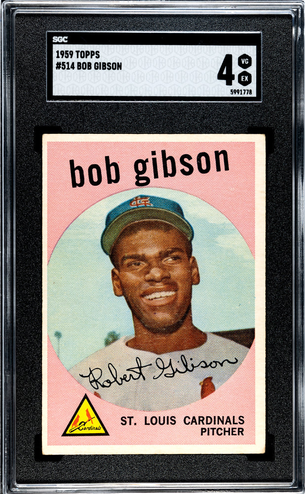 1959 TOPPS BOB GIBSON #514 SGC 4