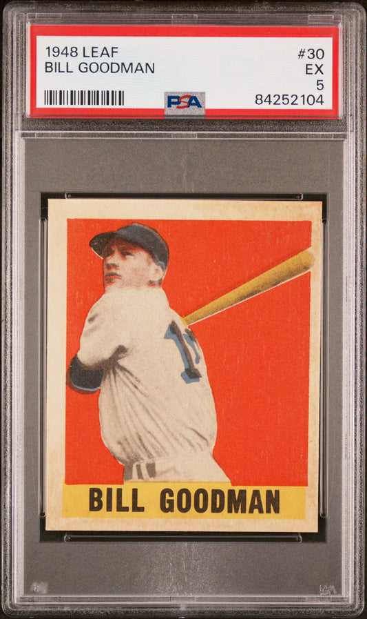 1948 LEAF BILL GOODMAN #30 PSA 5