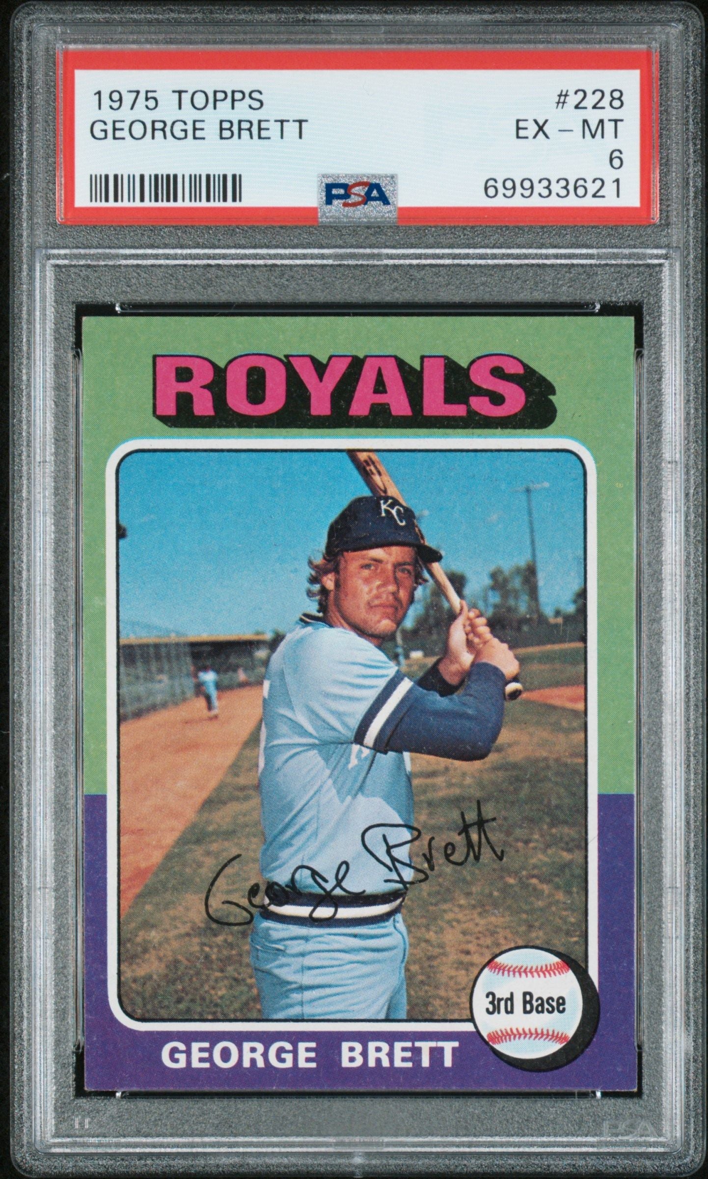 1975 TOPPS GEORGE BRETT #228 PSA 6