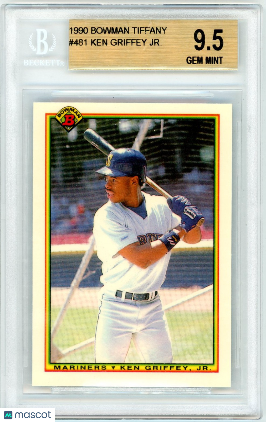 1990 Bowman Tiffany Ken Griffey Jr. #481 BGS 9.5