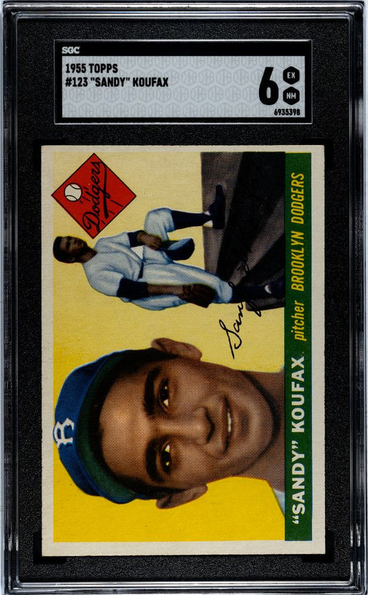 1955 TOPPS SANDY KOUFAX #123 SGC 6