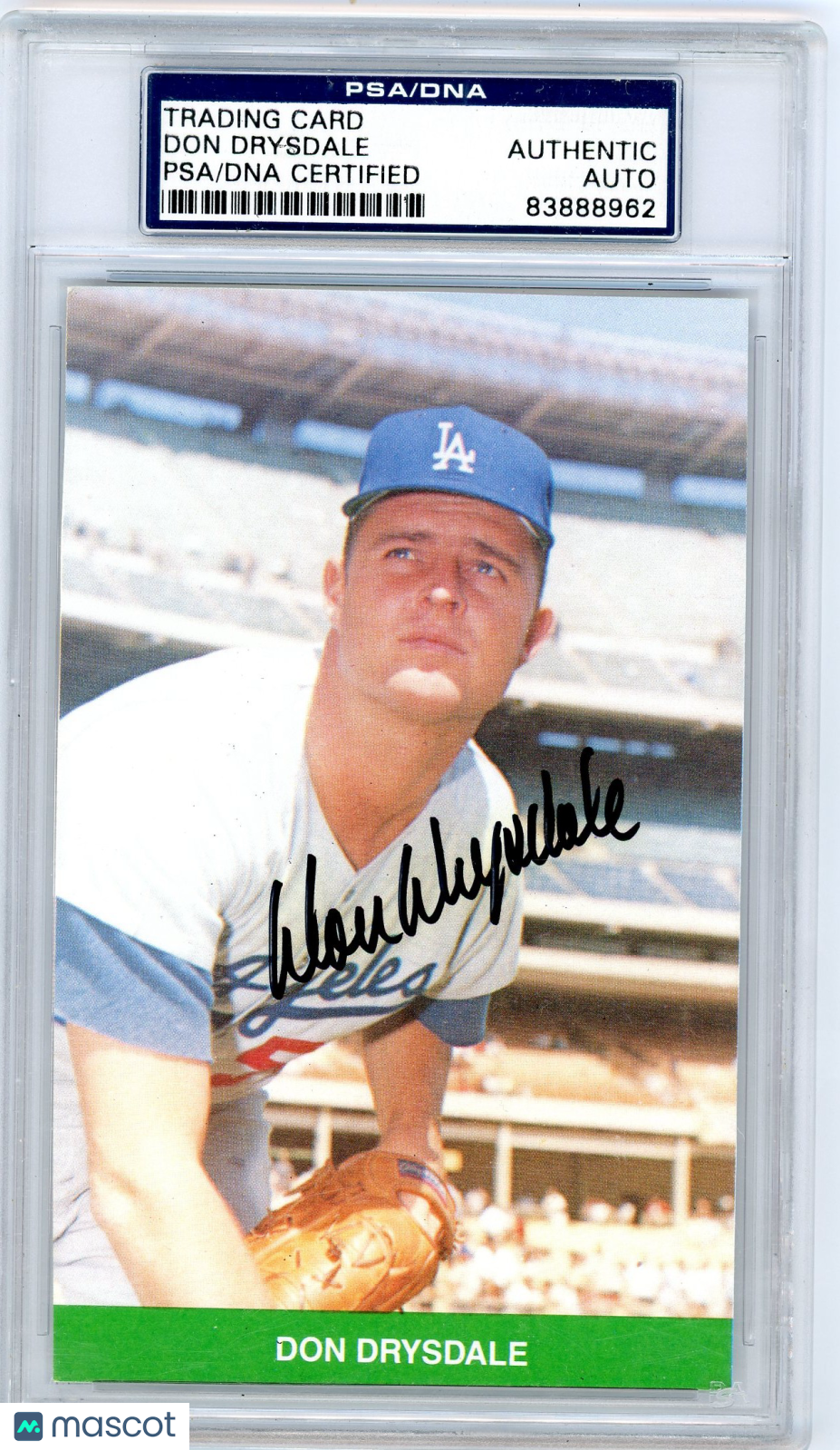 1961 Don Drysdale PSA A Auto A