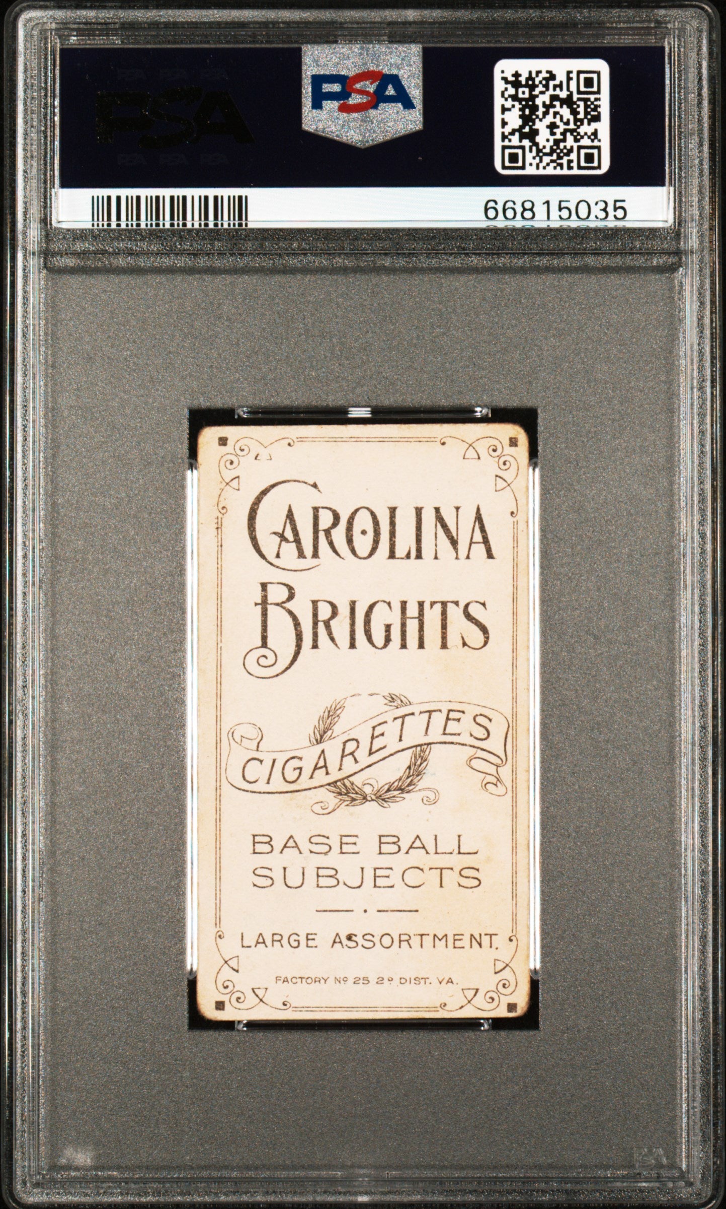 1909-11 T206 Carolina Brights Billy Nattress PSA 2.5