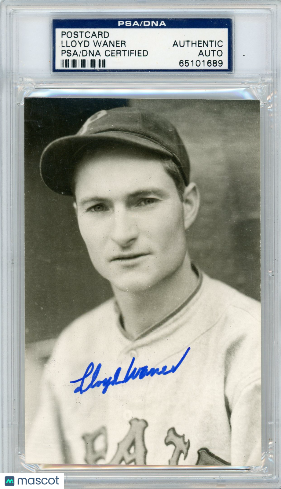 Lloyd Waner PSA A Auto A