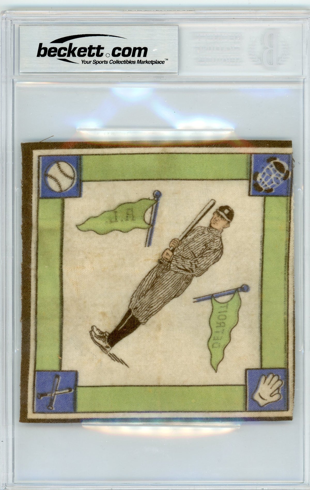1914 B18 Blankets White infield Ty Cobb #15C BVG 4 /White
