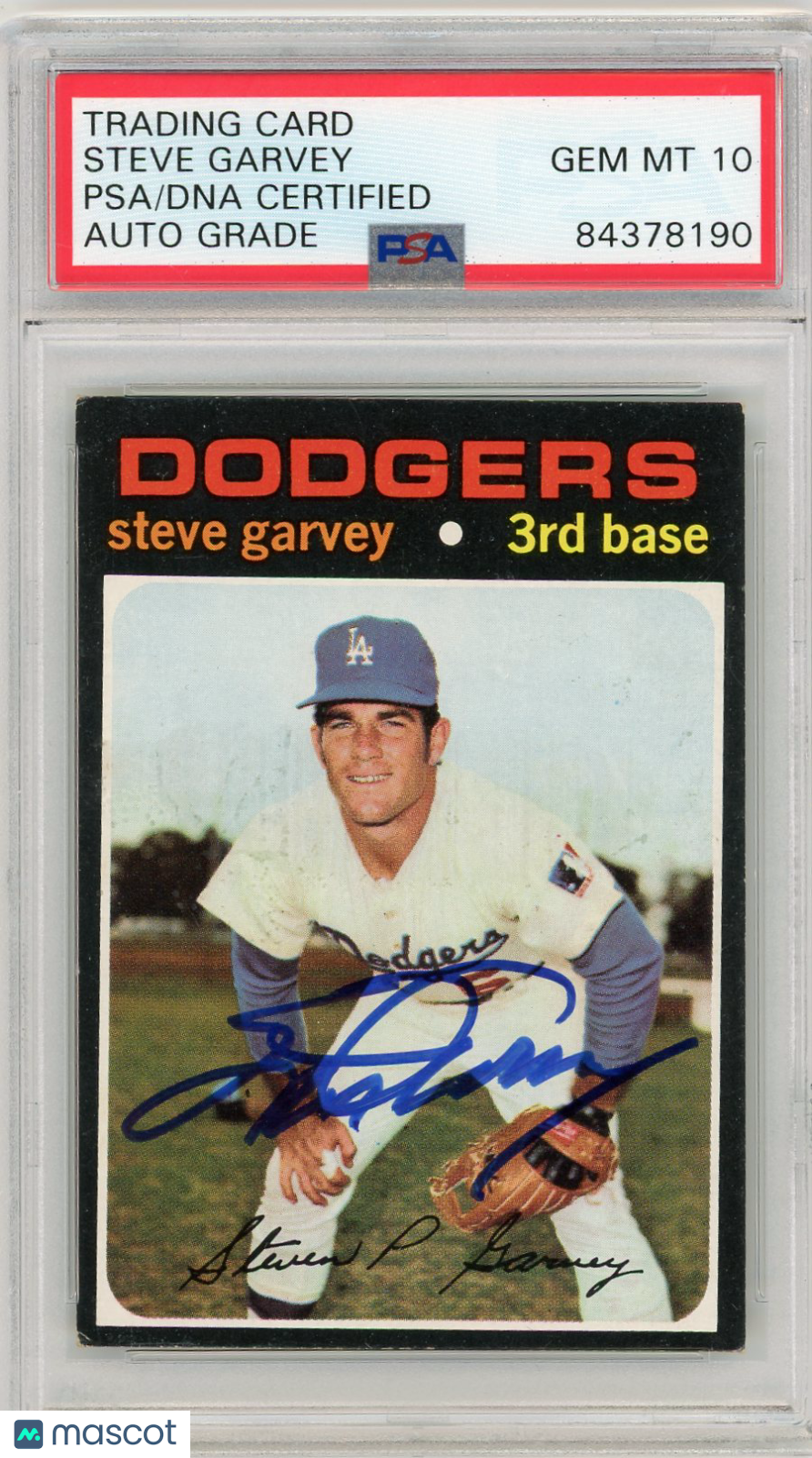 1973 Steve Garvey PSA A Auto 10