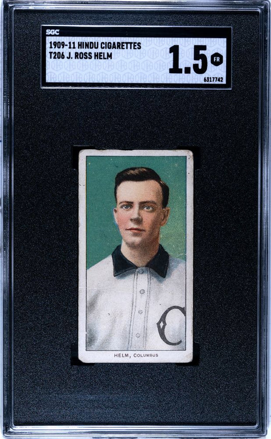 1909-11 HELM, J. ROSS HINDU CIGARETTES (T206) SGC 1.5