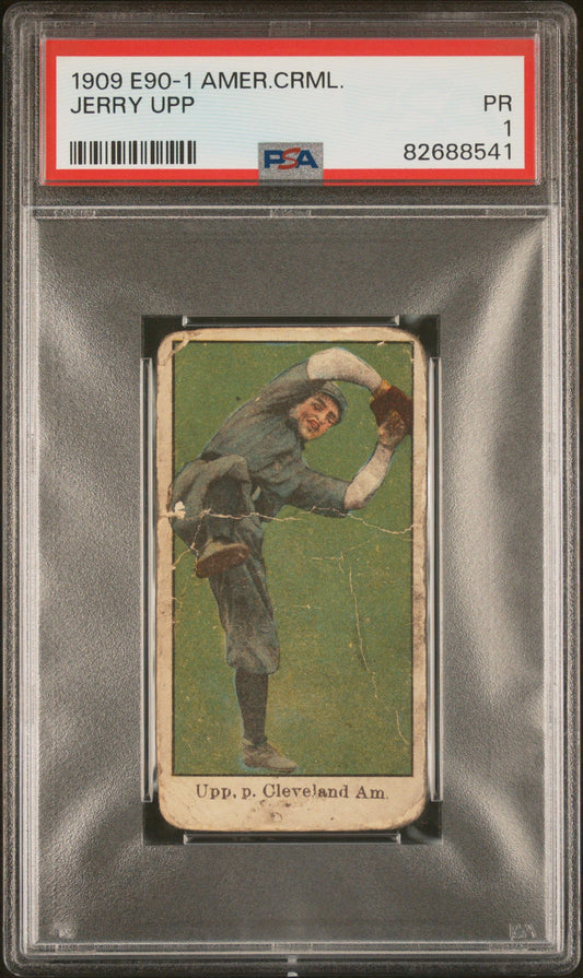 1909 JERRY UPP E90-1 AMERICAN CARAMEL PSA 1