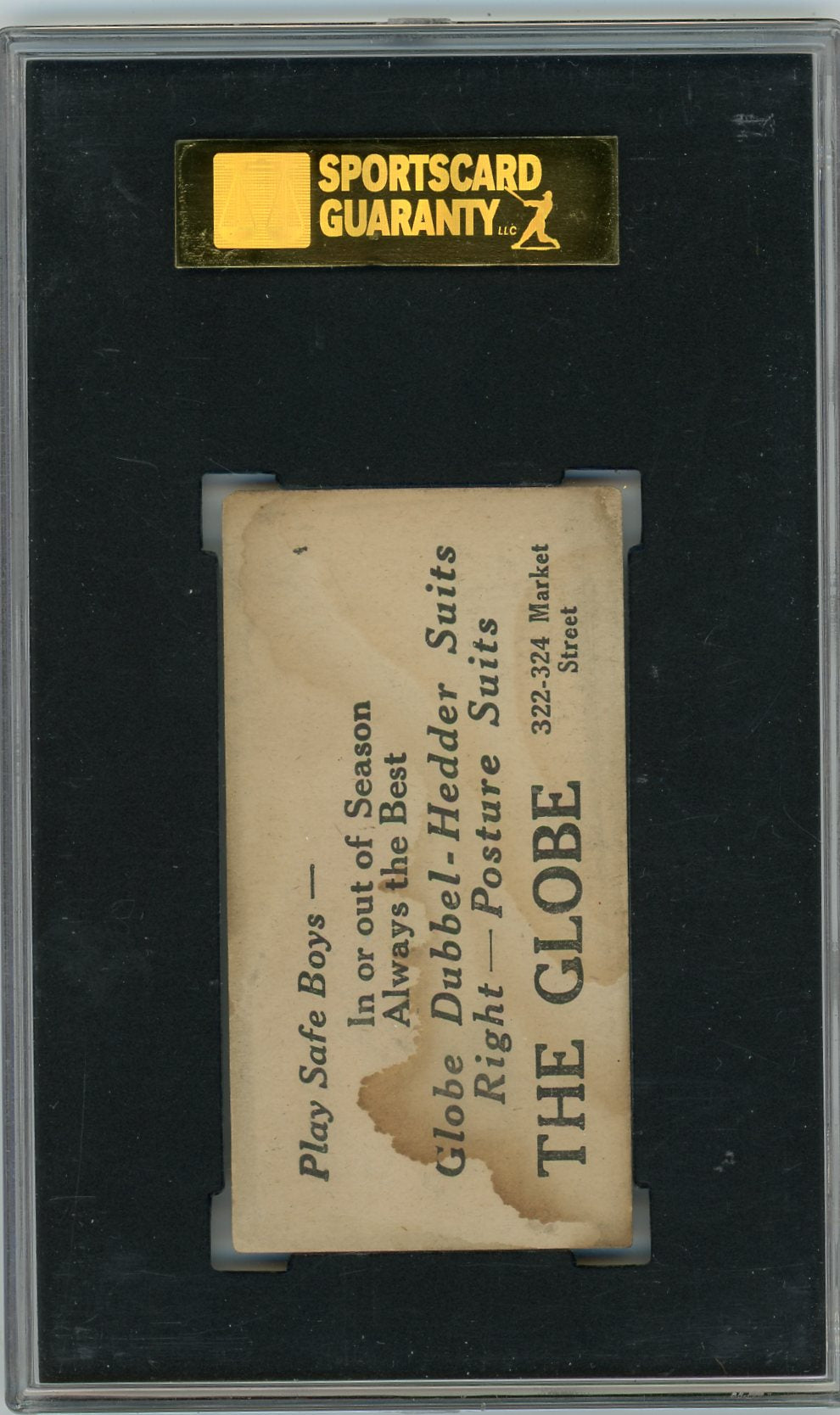 1916 The Globe Stores Ty Cobb #38 SGC 2