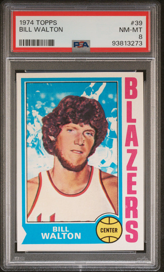 1974 TOPPS BILL WALTON #39 PSA 8