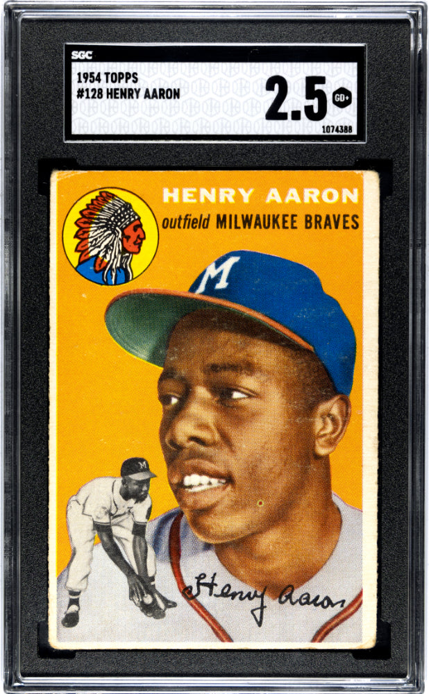 1954 TOPPS HENRY AARON #128 SGC 2.5