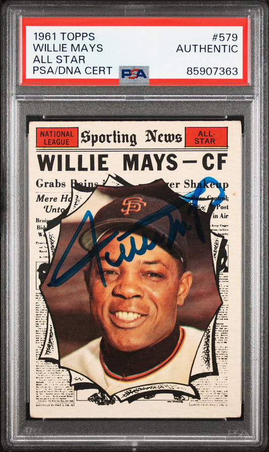 1961 Topps #579 Willie Mays All Star PSA Authentic