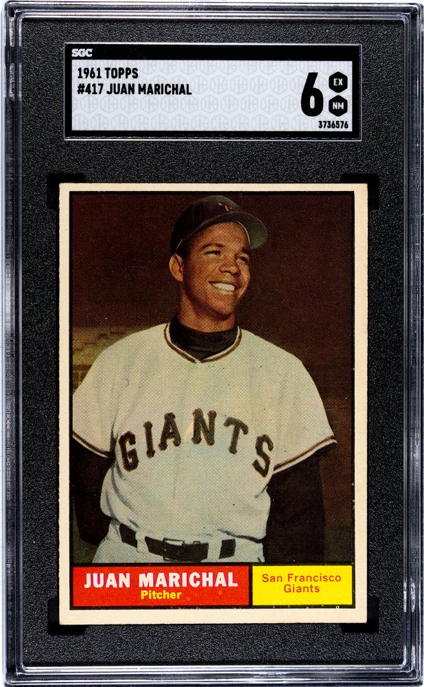 1961 TOPPS JUAN MARICHAL #417 SGC 6