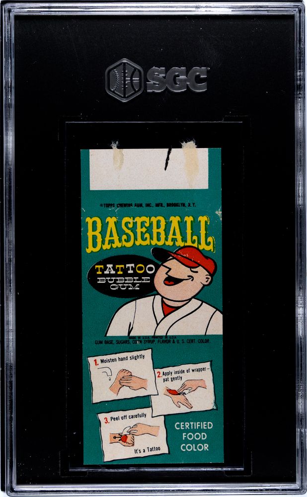 1960 TOPPS MICKEY MANTLE TATTOOS SGC 1