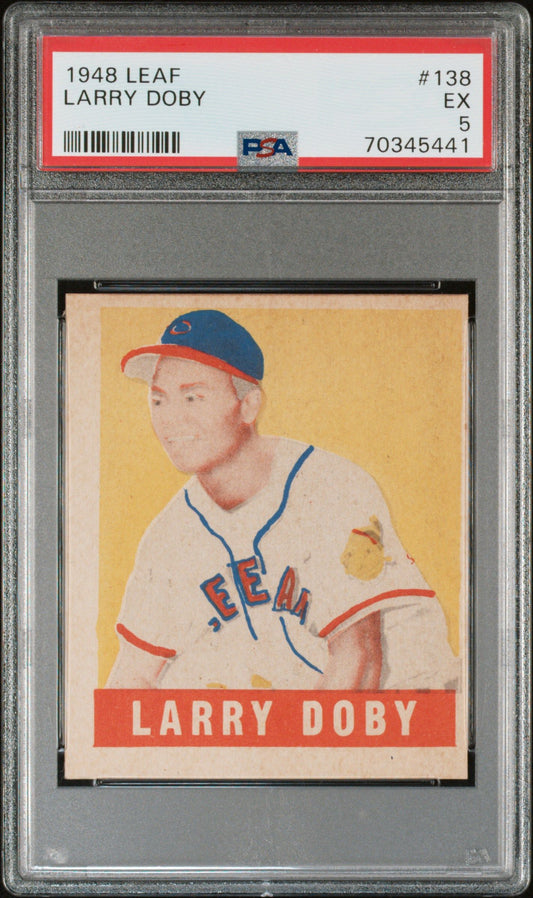 1948 LEAF LARRY DOBY #138 PSA 5