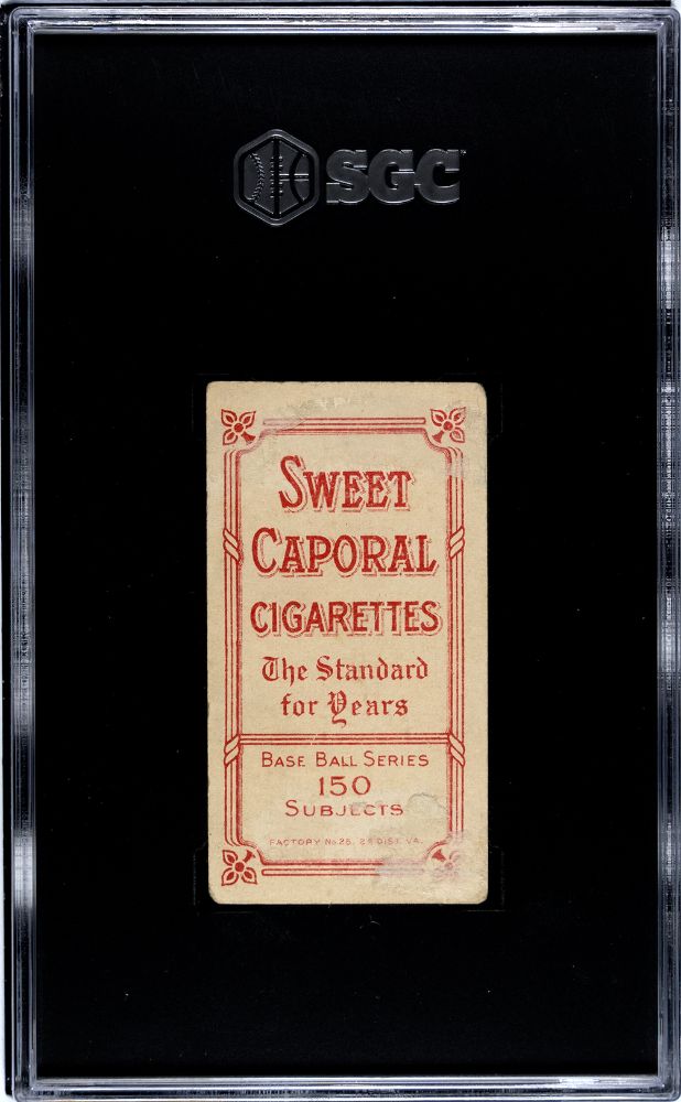 1909 MATHEWSON, CHRISTY SWEET CAPORAL (T206) WHITE CAP SGC 1