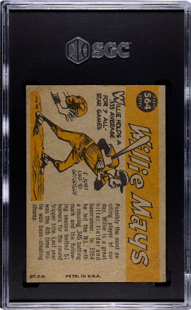 1960 TOPPS WILLIE MAYS ALL-STAR #564 SGC 6