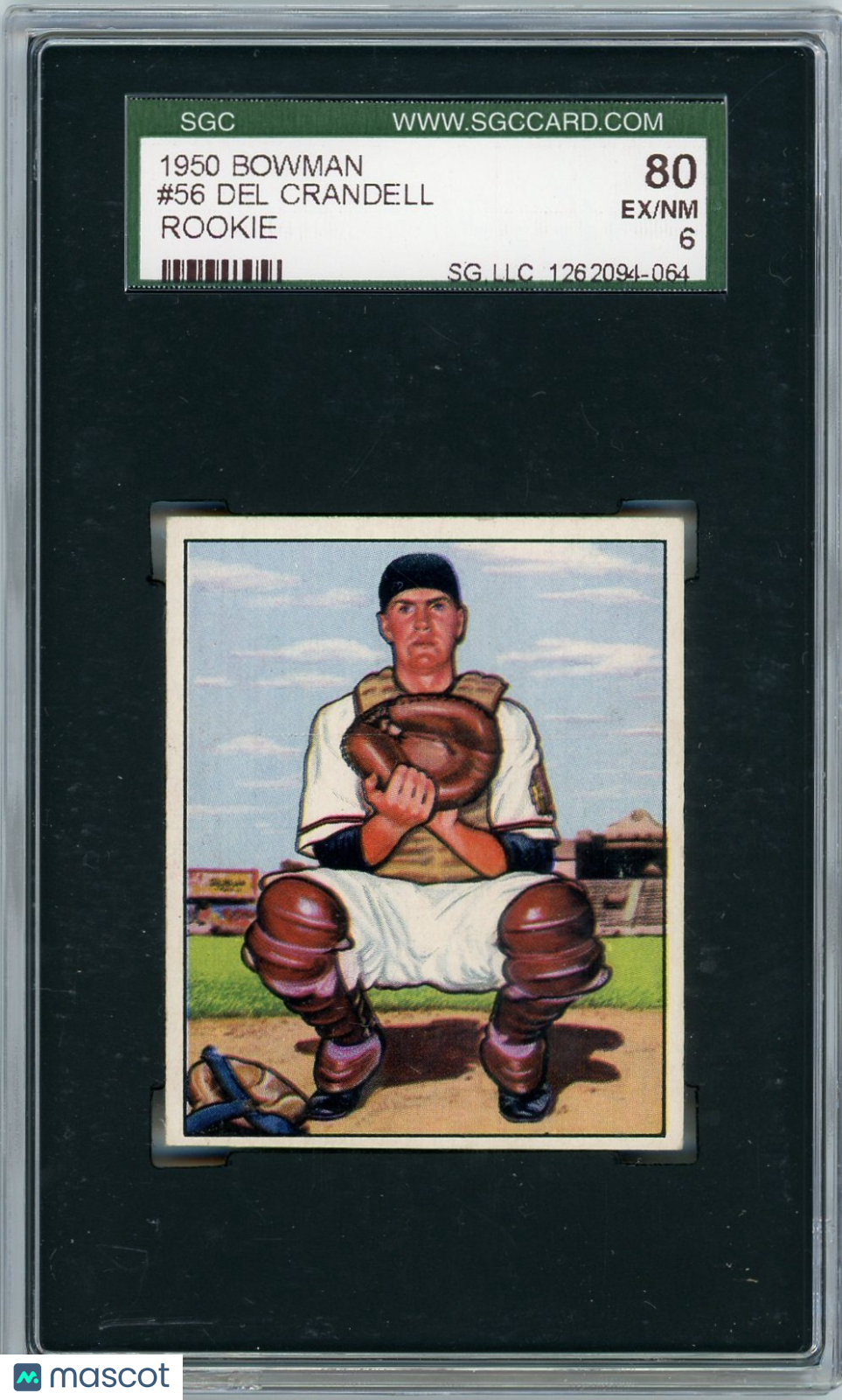 1950 Bowman Del Crandell #56 SGC 6
