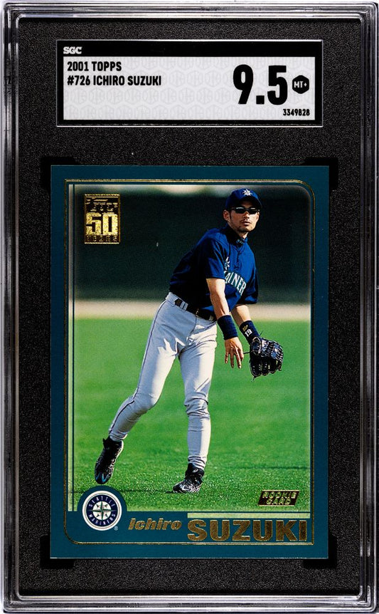 2001 TOPPS ICHIRO SUZUKI #726 SGC 9.5