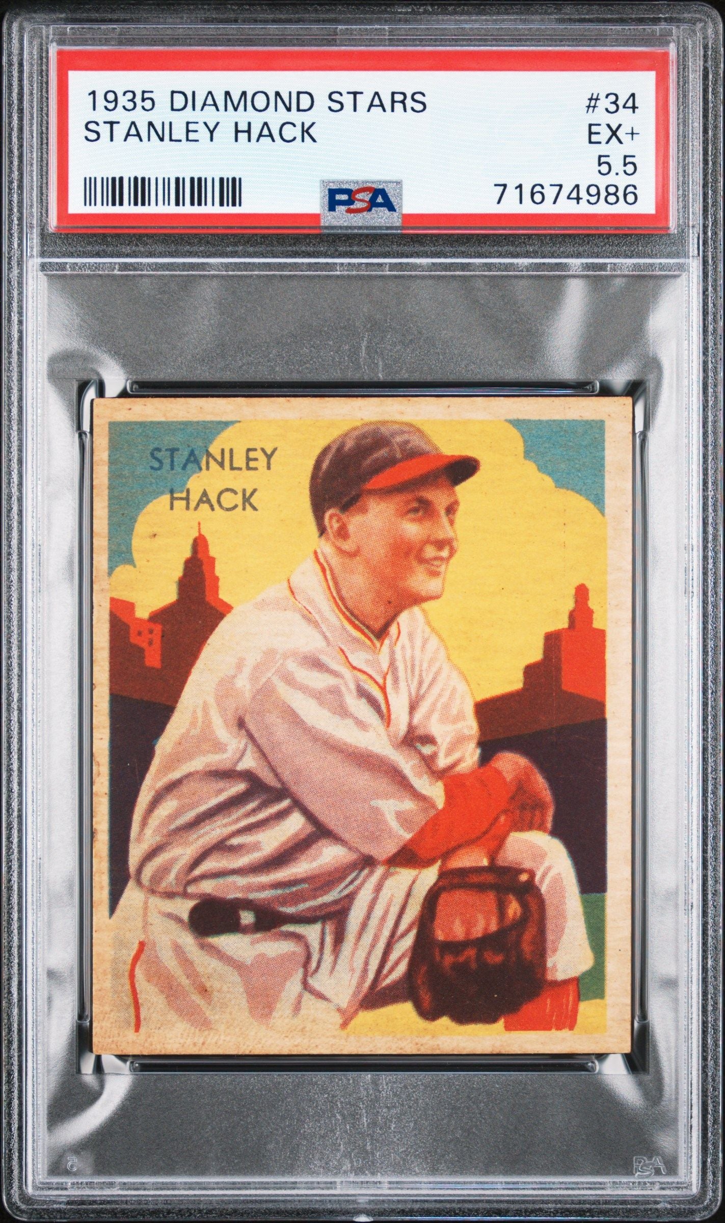 1935 DIAMOND STANLEY HACK STARS #34 PSA 5.5