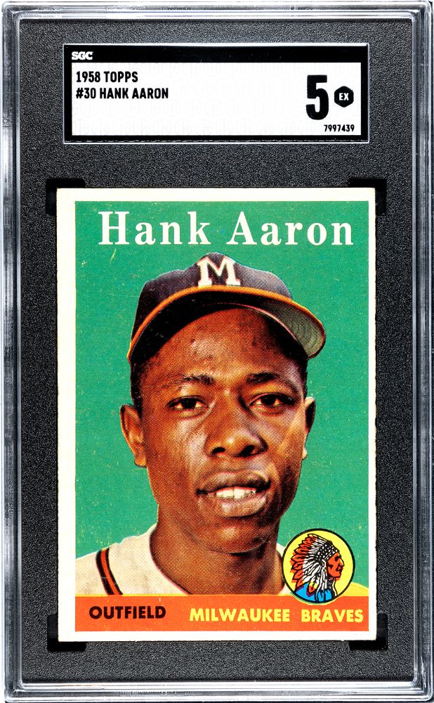 1958 TOPPS HANK AARON #30 SGC 5