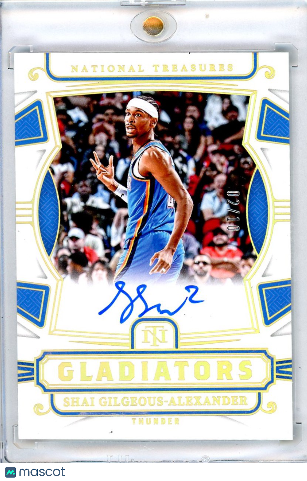 2024 National Treasures Gladiators Shai Gilgeous-Alexander #GS-SGA Gold Auto /10