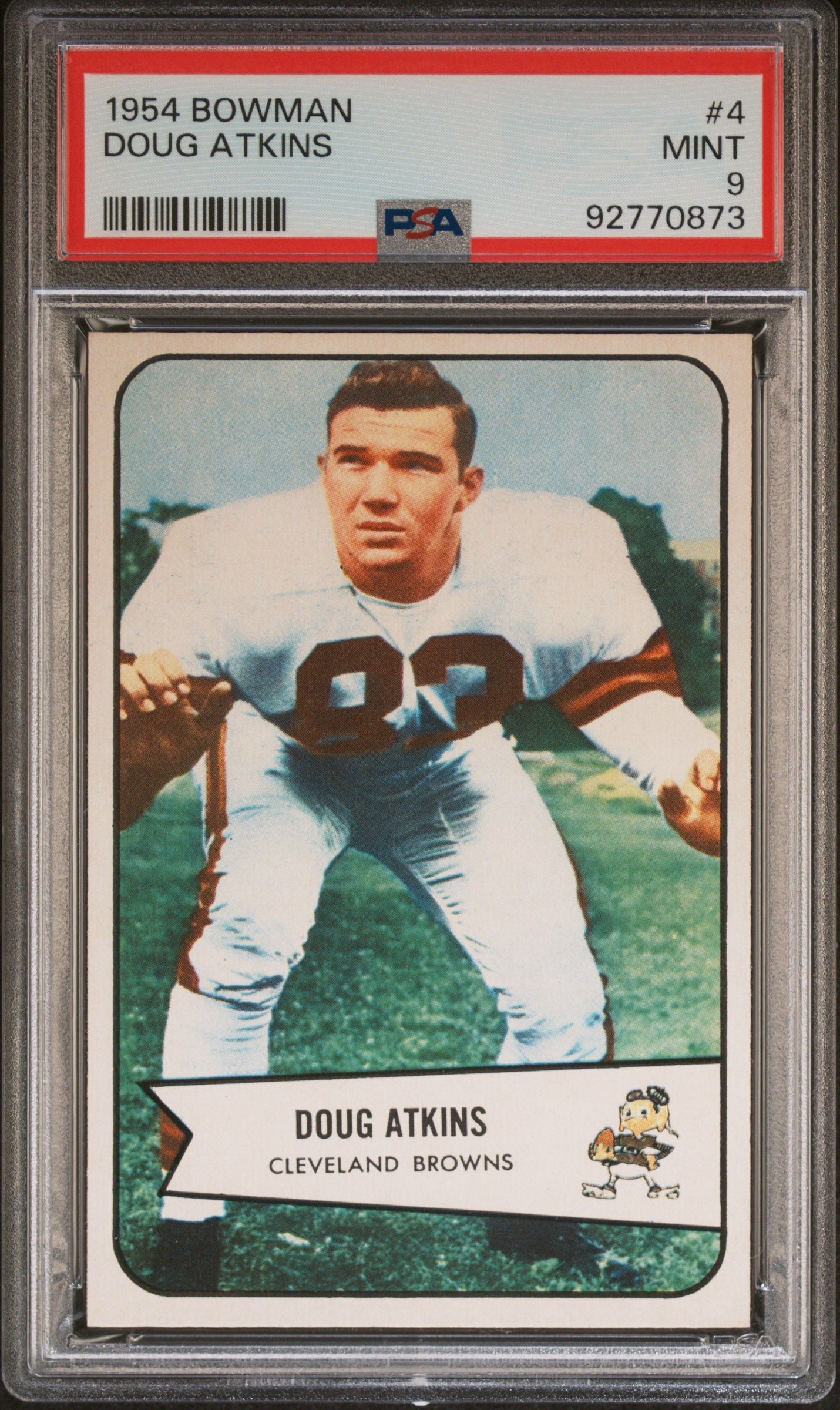 1954 BOWMAN DOUG ATKINS #4 PSA 9