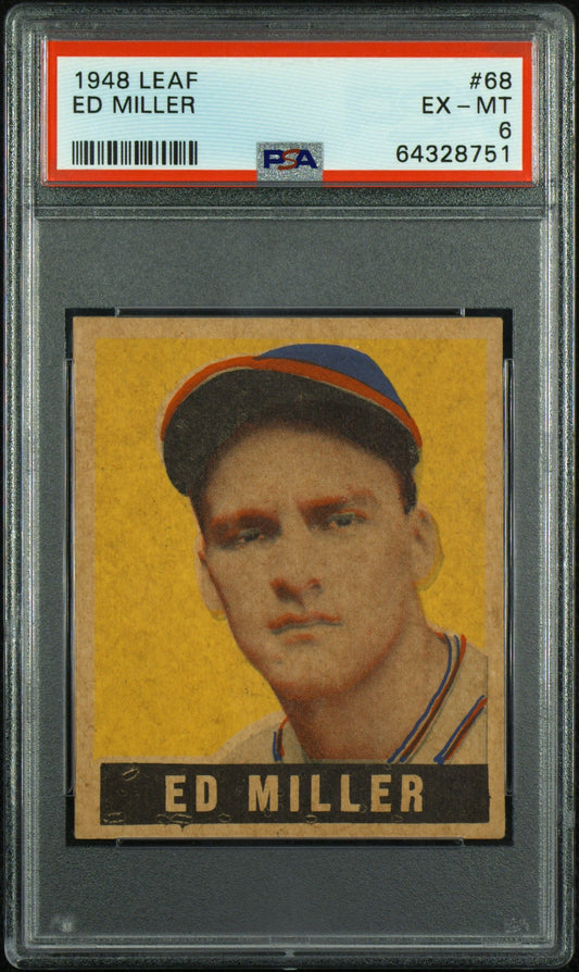 1948 LEAF ED MILLER #68 PSA 6