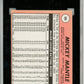 1969 Topps Mickey Mantle #500 White Letters SGC 4