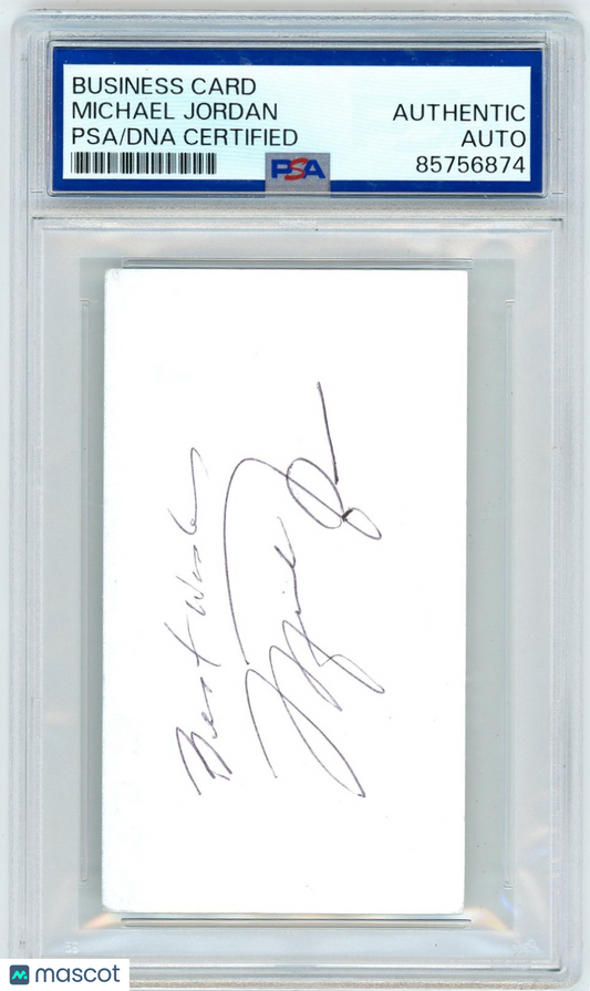 1992 Michael Jordan Business Card PSA A Auto A