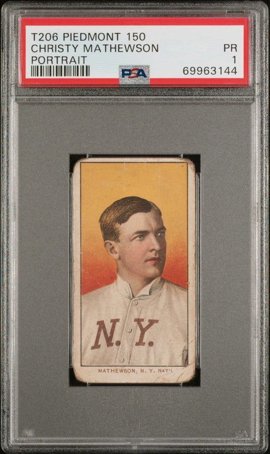 1909-11 CHRISTY MATHEWSON T206 PIEDMONT 150 PORTRAIT PSA 1