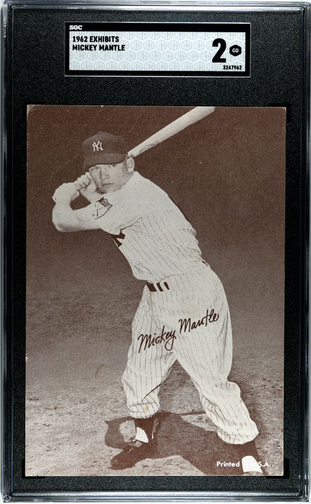 1962 MICKEY MANTLE EXHIBITS SGC 2