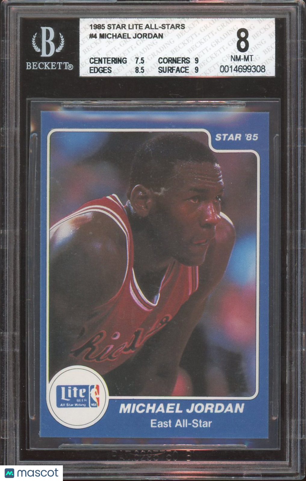 1985 Star Lite All-Stars Michael Jordan ! #4 BGS 8