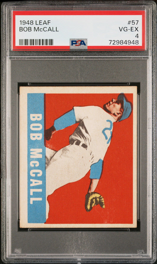 1948 LEAF BOB MCCALL #57 PSA 4