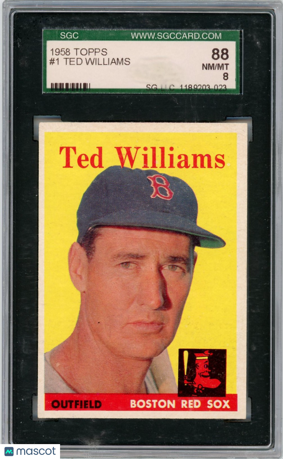 1958 Topps Ted Williams #1 SGC 8