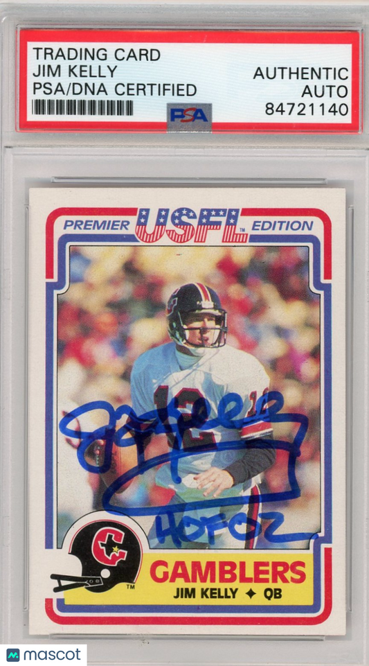 1987 Jim Kelly PSA A Auto A