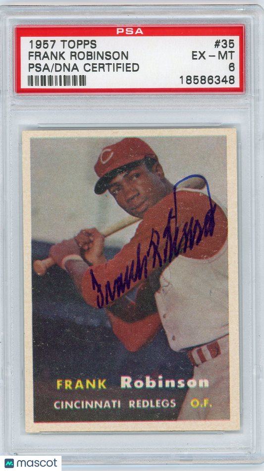 1957 Topps Frank Robinson #35 PSA 6 Auto Authentic