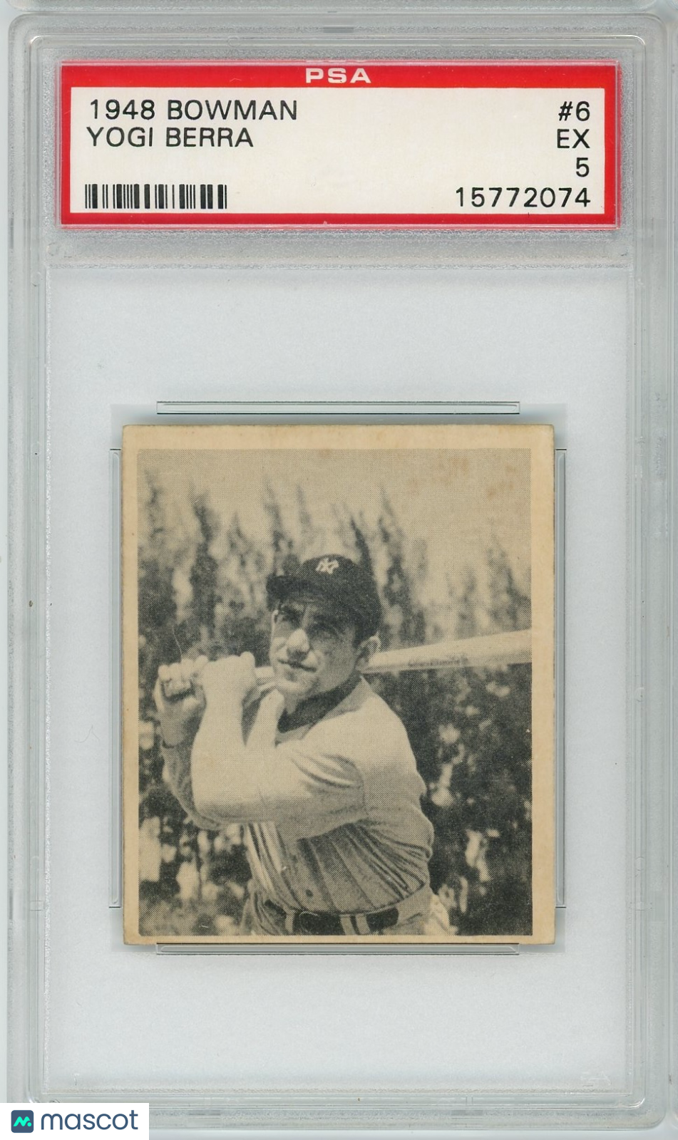 1948 Bowman Yogi Berra #6 PSA 5