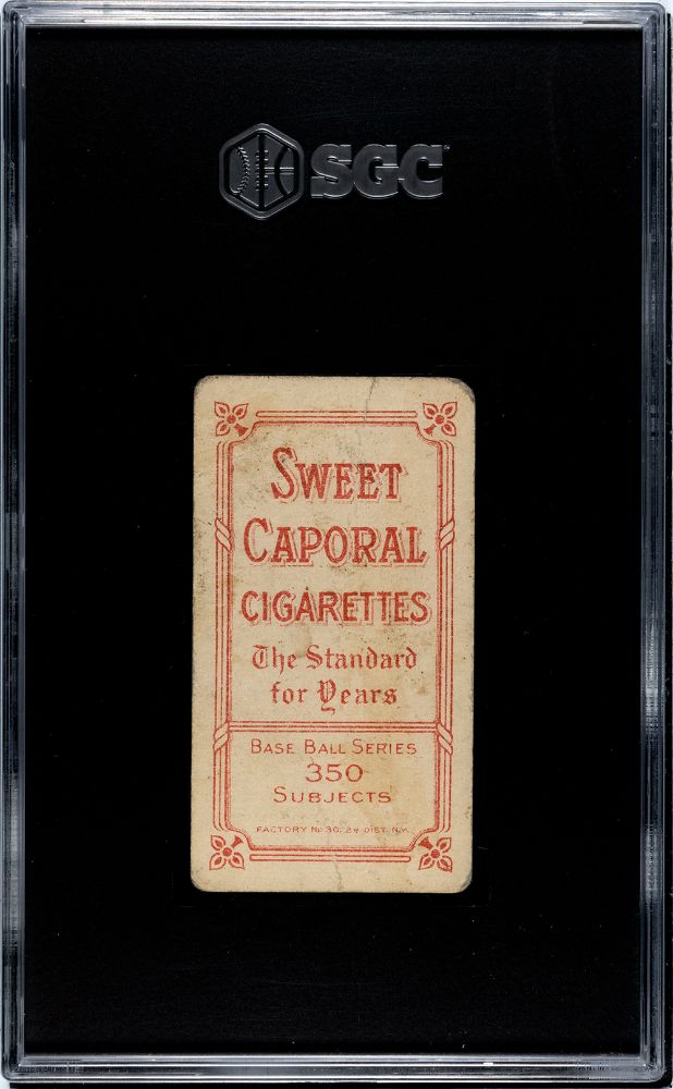 1910 MATHEWSON, CHRISTY SWEET CAPORAL (T206) DARK CAP SGC 1