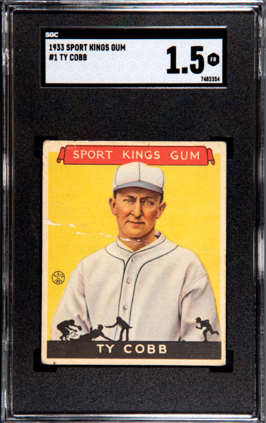 1933 GUM TY COBB SPORT KINGS #1 SGC 1.5