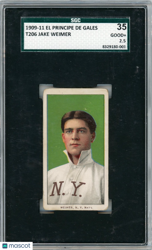 1909 El Principe De Gales (T206) Jake Weimer SGC 2.5