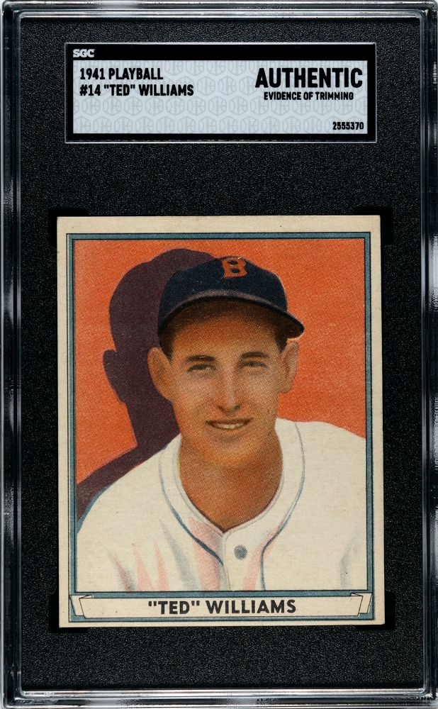 1941 TED WILLIAMS PLAYBALL #14 SGC AUTHENTIC