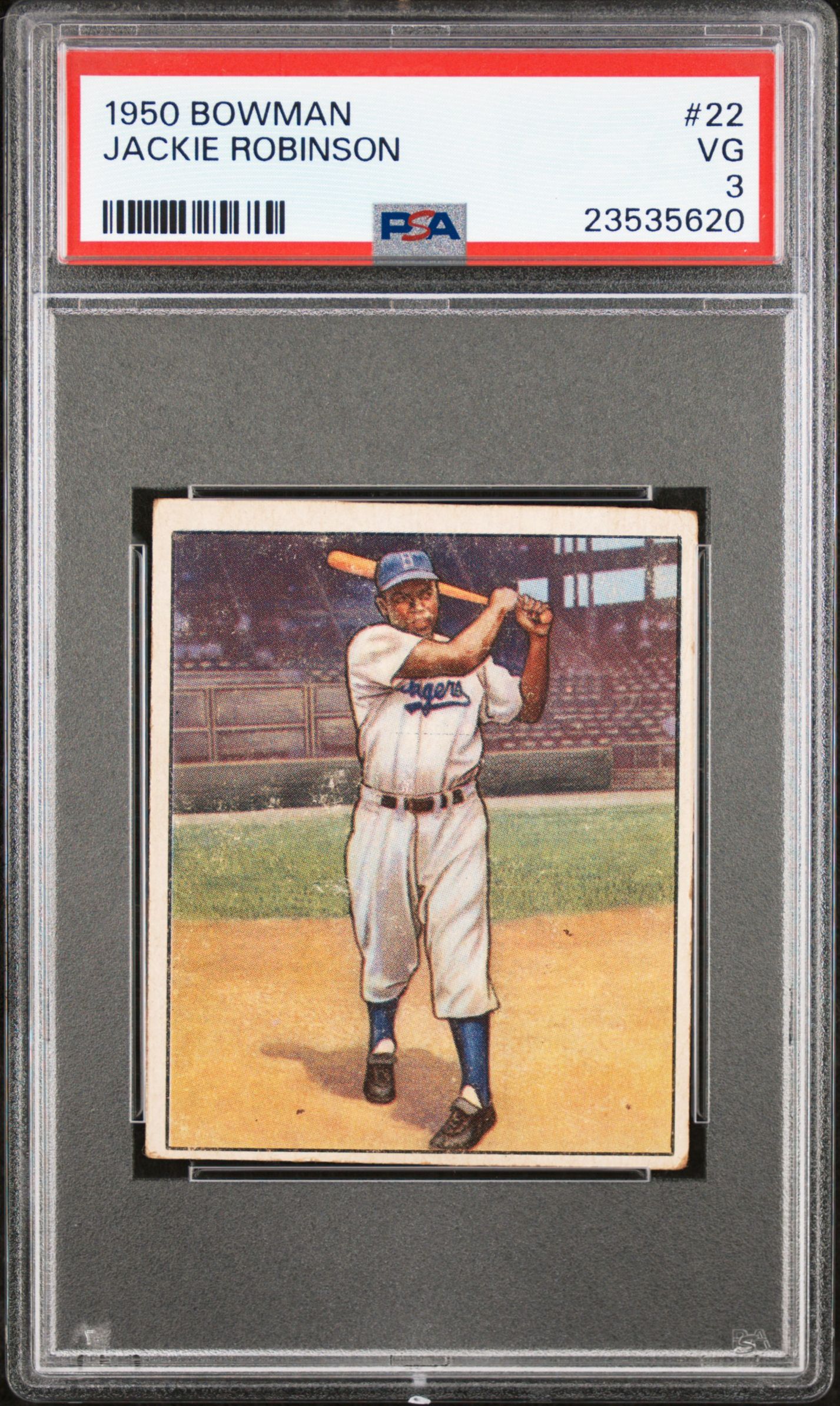 1950 BOWMAN JACKIE ROBINSON #22 PSA 3