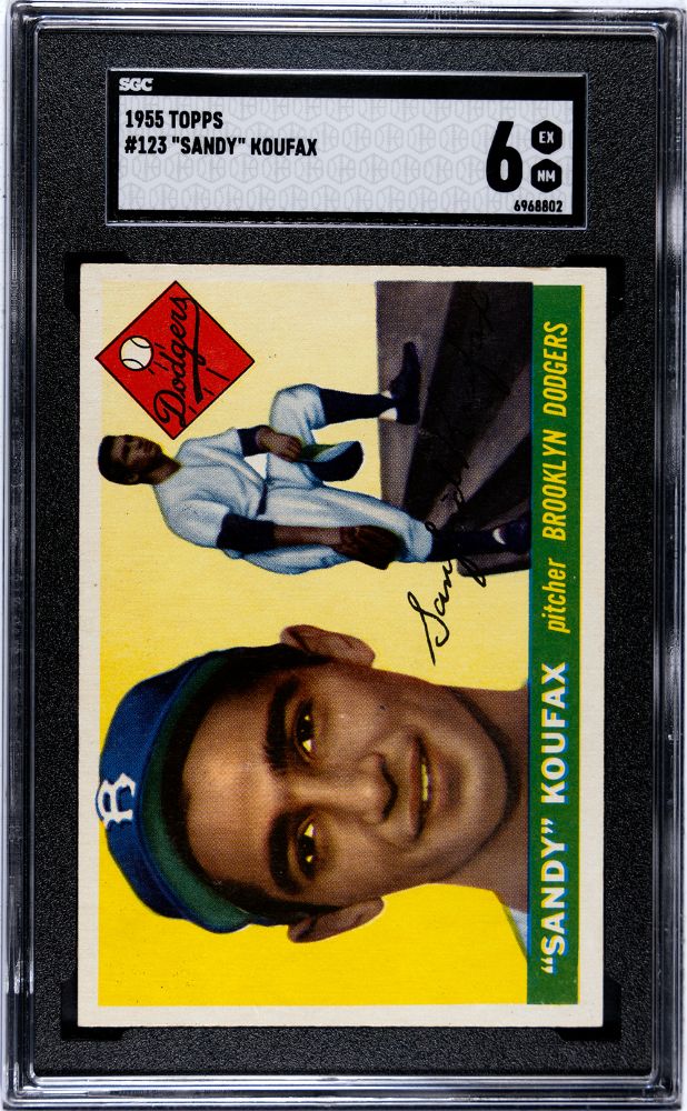 1955 TOPPS SANDY KOUFAX #123 SGC 6