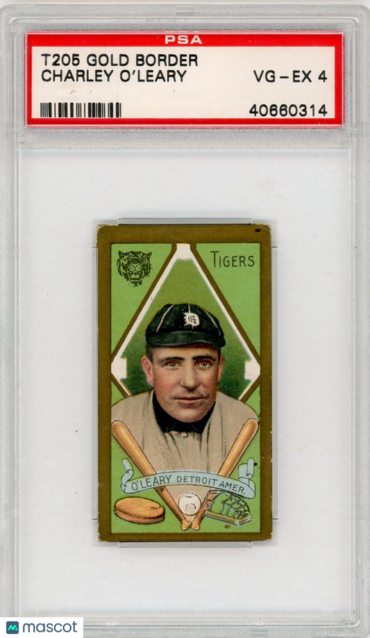 1911 T205 Gold Border Charley O'leary PSA 4