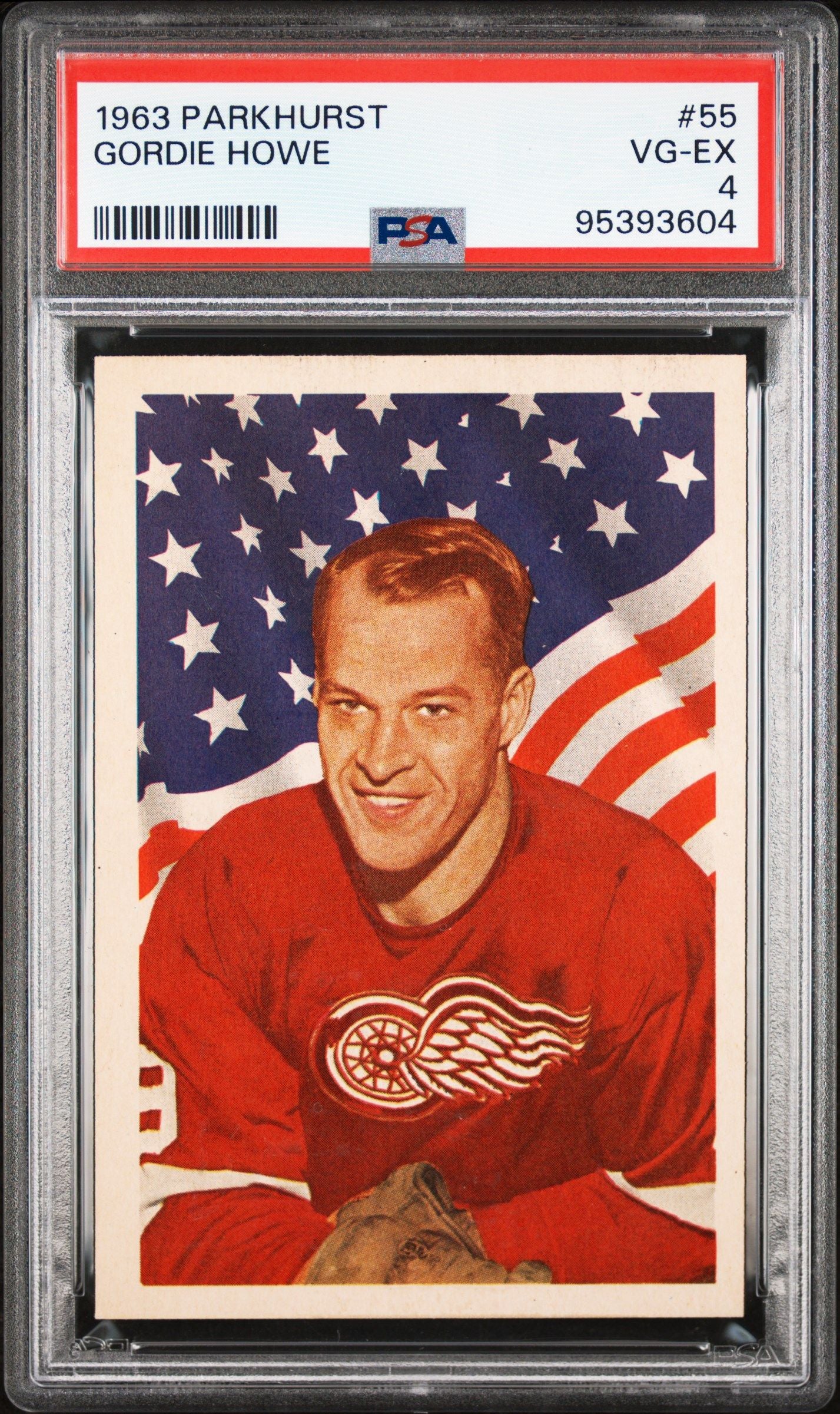 1963 PARKHURST GORDIE HOWE #55 PSA 4