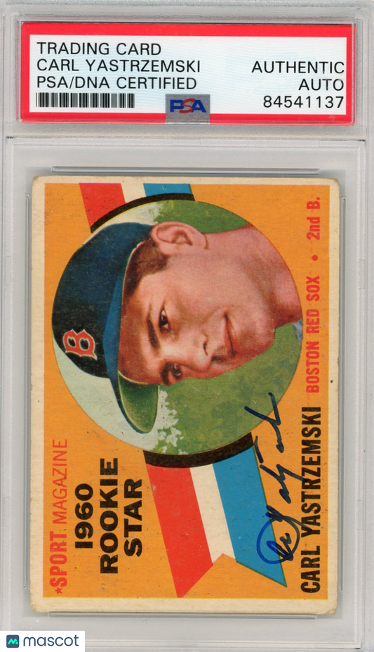 1960 Carl Yastrzemski PSA A Auto A