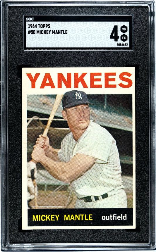 1964 TOPPS MICKEY MANTLE #50 SGC 4