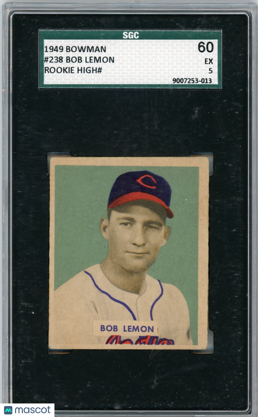 1949 Bowman Bob Lemon #238 SGC 5